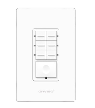 Botonera de 7 Escenas Inteligente ZIGBEE  Orvibo T10S7ZW-1UO