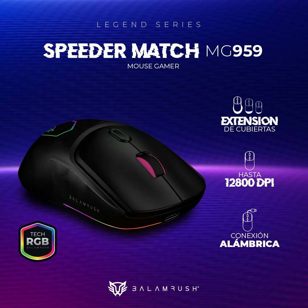 Mouse Gamer Balam Rush MG959 